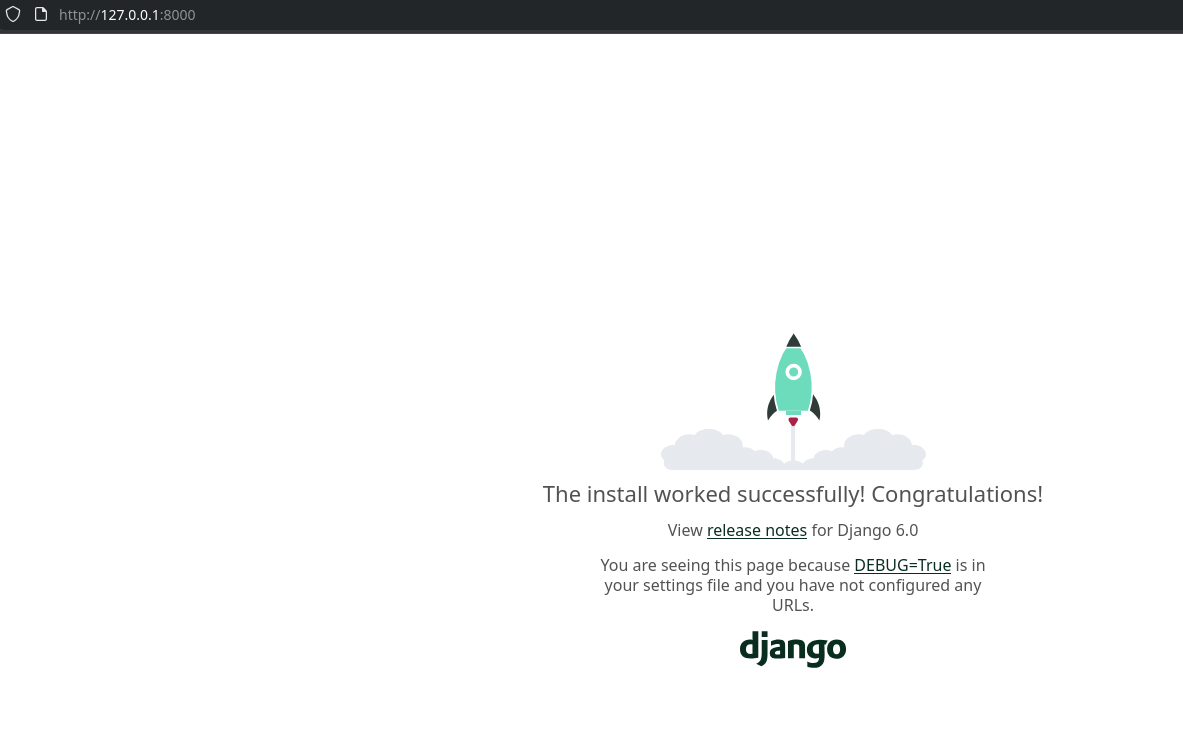 Screenshot Django Dashboard